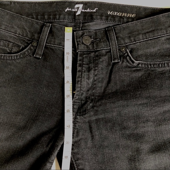 7 for all Mankind Roxanne black jeans size 27 - Picture 6 of 8